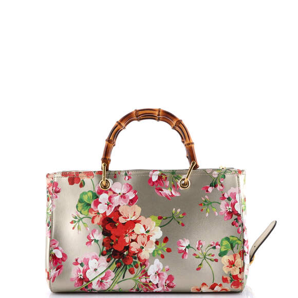 Gucci Bamboo Shopper Tote Blooms Print #165454G92B - Picture 4 of 10